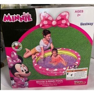Disney NWTDisney Jr Minnie Mouse 3 Ring Pool inflated 48inx48inx9.8in